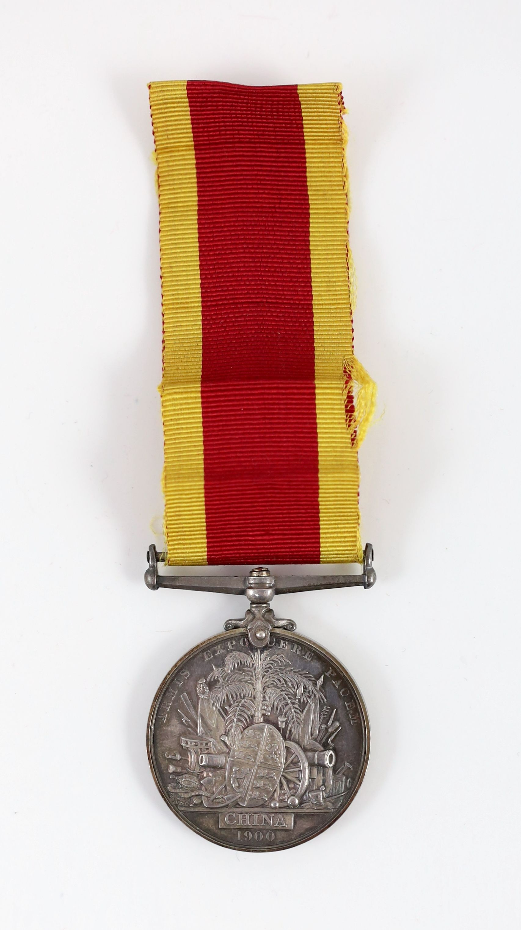 A China 1900 medal to L. -CORPL. F.W. FOWLER. SHANGHAI VOLS